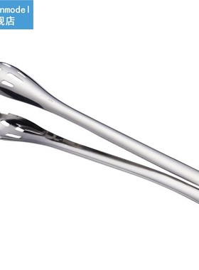 1pc Cooking Tongs Stainless Steel Hollow Heat-Proof Kitchen
