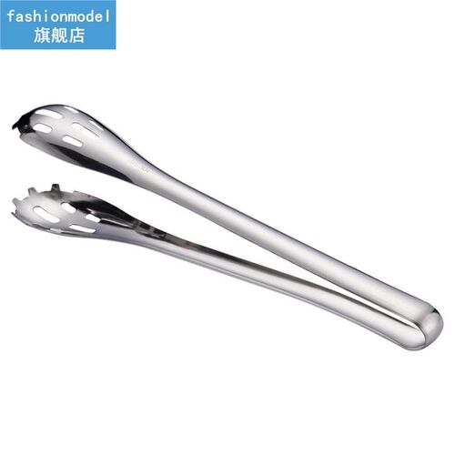 1pc Cooking Tongs Stainless Steel Hollow Heat-Proof Kitchen