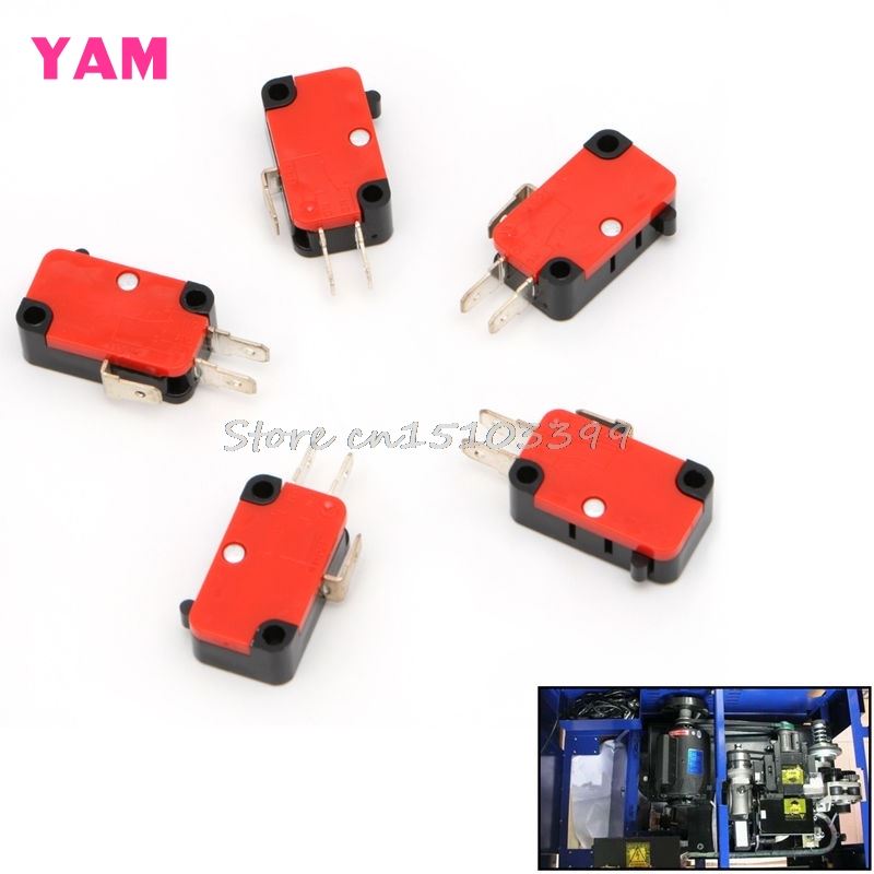 5Pcs Safety Micro Limit Switch V-15-1C25 Roller Lever Snap A