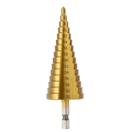 Hss Step Drill Bit for 4-32mm Cone Drill Titanium Bit Hole C