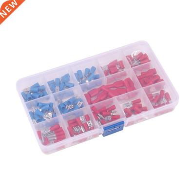 140x Electrical Crimp Ring Spade Connectors/ Insulated Wire