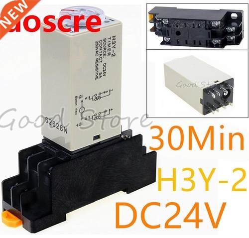 1SET H3Y-2 24V Small time relay 0-30S ST6P electronic relay
