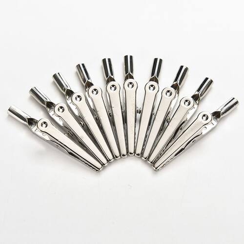 10pcs Insulated Codile Clips Cable Lead Testing Alligator
