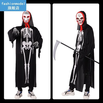 Adult Men Women Scary Ghost Costume Skeleton Zombie Hallowee