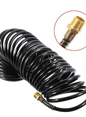 1ps Mayitr 7mm Air Compressor Recoil Hose Line Spring Tube C