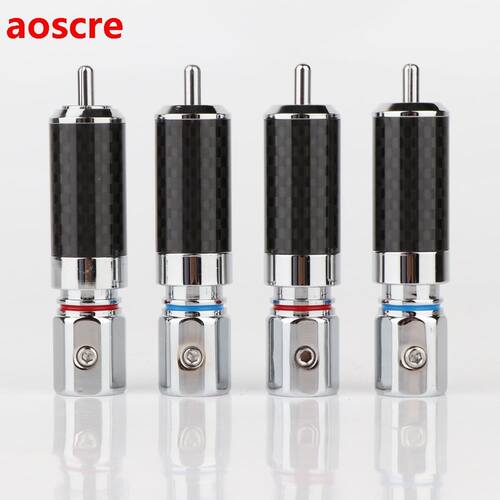 4Pieces R1700 OEM High Quality Rhodium Plated Carbon Fiber R
