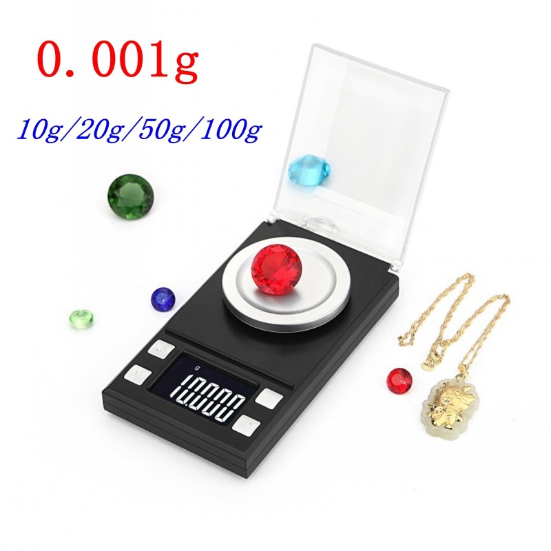0.001g LCD Digital Scale 10g 20g 50g 100g Milligram Gram Poc