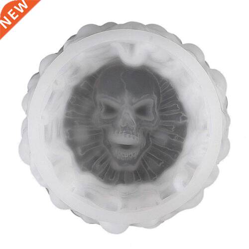 Epoxy Resin Ashtray Casting Md, Round Skull Ashtray Md,