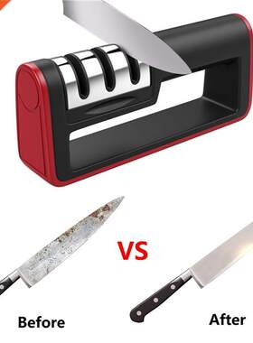Kitchen Quick Professional Kitchen 3 Stages Sharpener Knife