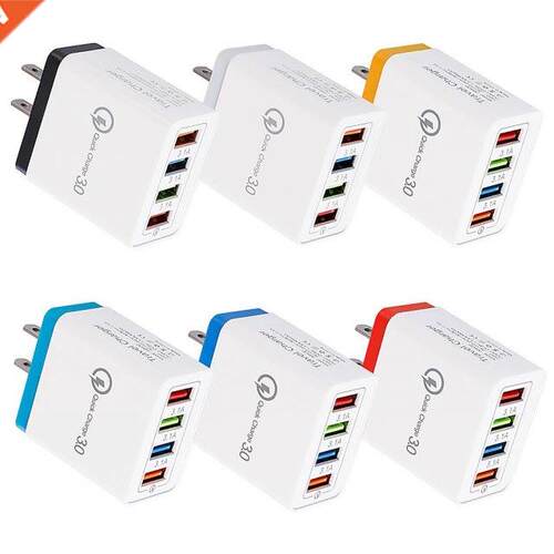 4 Ports USB Charger QC .0 USB Hub Wall Charger For Xiaomi