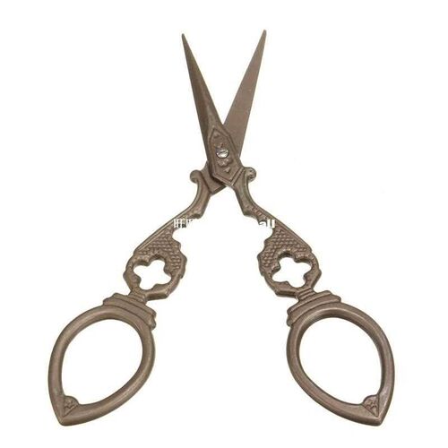 1PC Stainless Steel Scissors Blade Antique Vintage Design Se