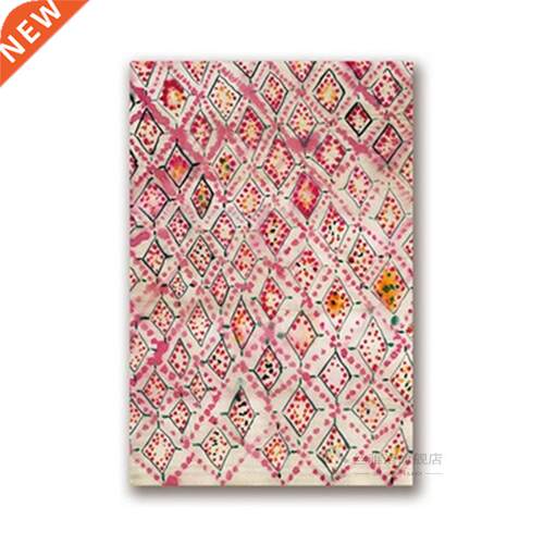Vintage Pink Rug Art Prints Boho Wall Decor Eclectic Poster