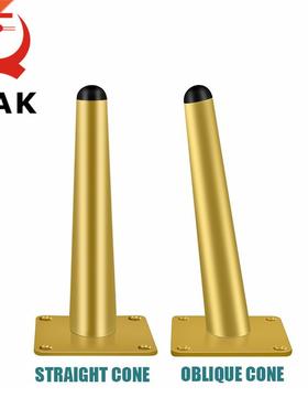4pcs Gold Furniture Legs Black Cold Rolled Steel Table Feet