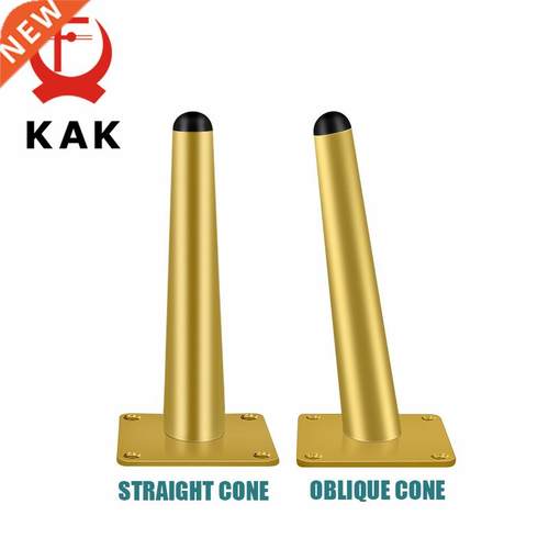 4pcs Gold Furniture Legs Black Cold Rolled Steel Table Feet