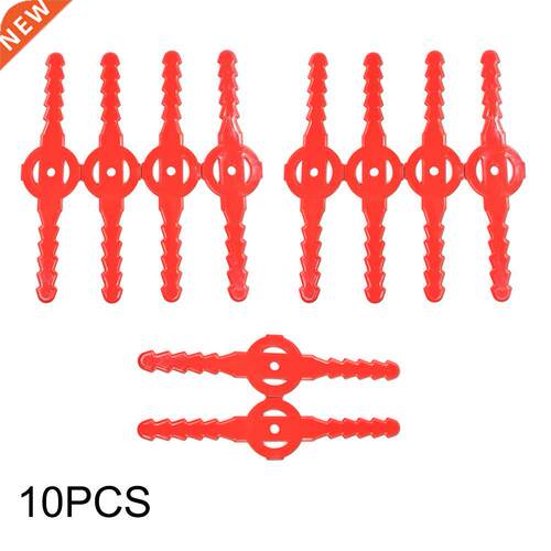 10Pcs Brushcutter Plastic Blade Grass Trimmer Head Replaceme