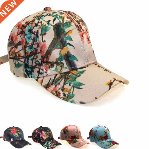 New Fashion 3D Flower Printed Baseball Caps Womens Outdoor T