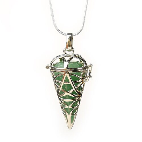 1PC silver Stylish natural stones and crystal minerals pend