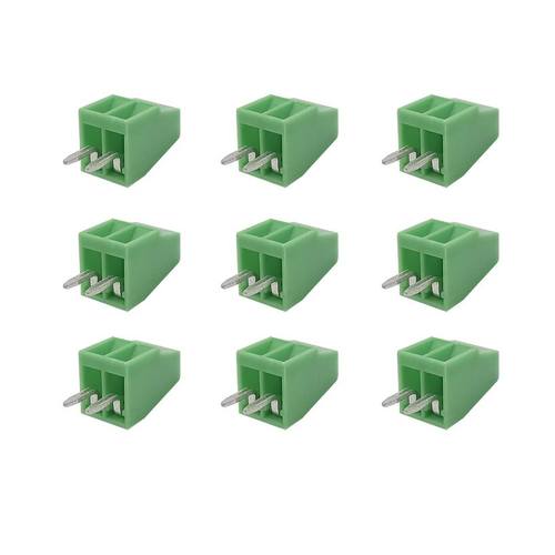 10Pcs KF120 2 Pin 2.54mm Straight Pin PCB Screw Terminal Blo