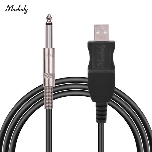 Muslady 3M USB Guitar Cable USB Interface Male to 6.35mm