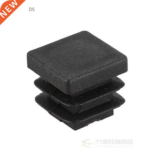 12 Pcs 15mm x 15mm Plastic Square Caps Tube Pipe Inserts End