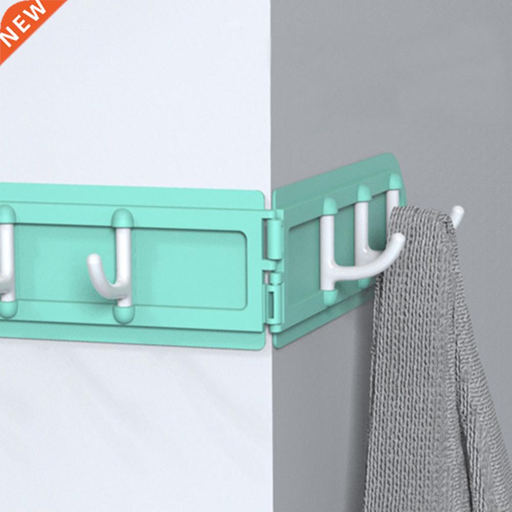 creative Wall Mount Hook Rack Easy foldable Hooks With 6 Han