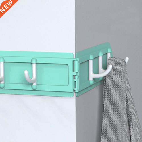 creative Wall Mount Hook Rack Easy foldable Hooks With 6 Han
