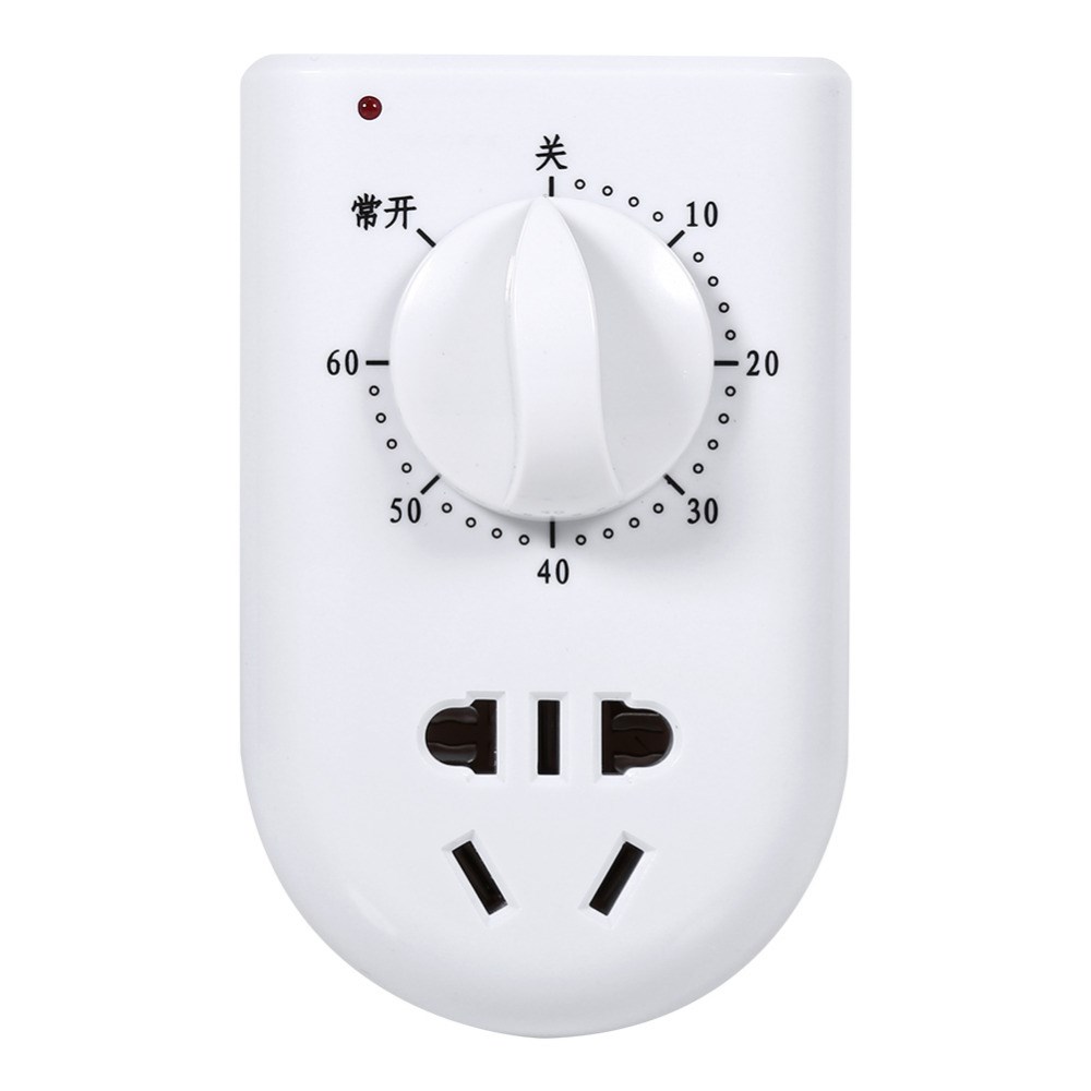 AC 220V 10A 60Min Countdown Control Wall Plug Timer Socket T