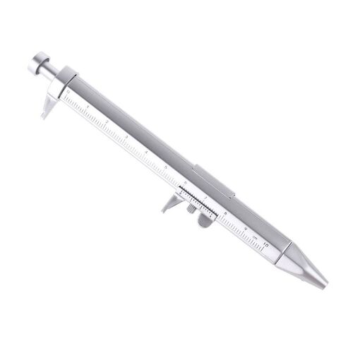 Plastic Ballpoint Pen Vernier Caliper Ruler Multifunction 2i