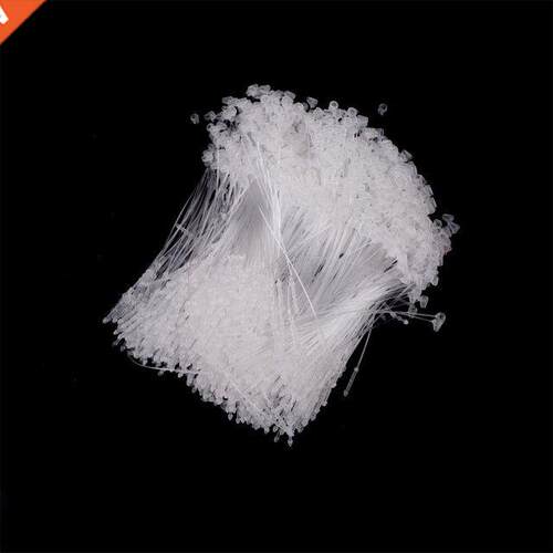1000pcs Clear Plastic Cable Ties Strung Garment Clothes Pric