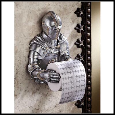 Greative Knight Roman Soldier Tissue Holder Style Sucker Wal