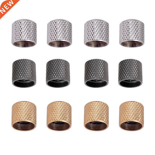 Pack of 4 PCS Iron Electric Guitars Volume Tone Knobs Button