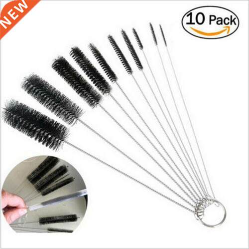 1PC Nylon Straw Brush Cleaner Bottle Tube Pipe Small Long Cu