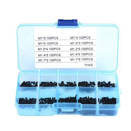 1000 Small Screws Stainless Steel Cross Pan Head Tapping