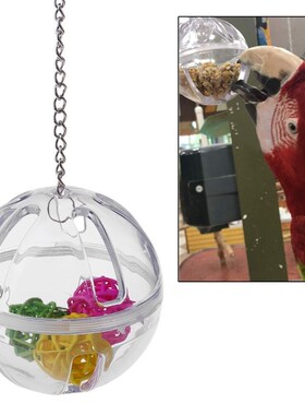 Parrot Chew Toy Hanging Ball Bird Cage Acrylic Stand Birds T
