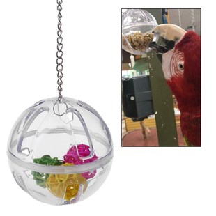 Parrot Chew Toy Hanging Ball Bird Cage Acrylic Stand Birds T