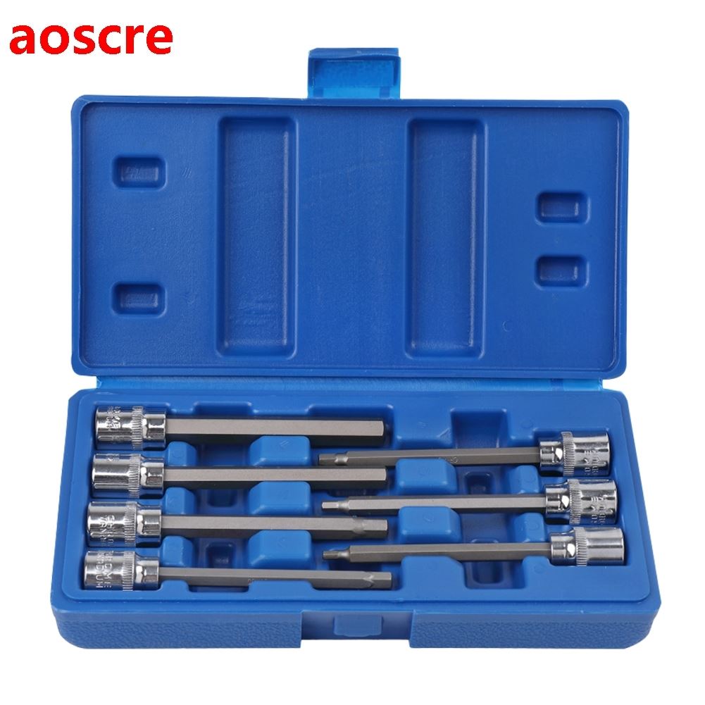 7pcs /8 inch Hexagon Extension Socket Adapter Wrench Spanne