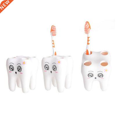 Teeth Style Toothbrush Holder 4 Hole Cartoon Toothbrush Stan
