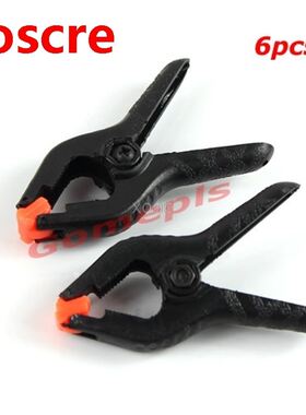 6 PCS Hard Plastic Micro Spring Clamps Set  Tools Grip Cl