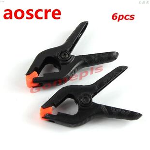 6 PCS Hard Plastic Micro Spring Clamps Set  Tools Grip Cl