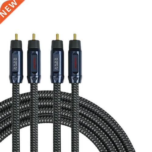 Hi-end RCA Cable Pure Copper Plug for HiFi Audio Syst Ampl