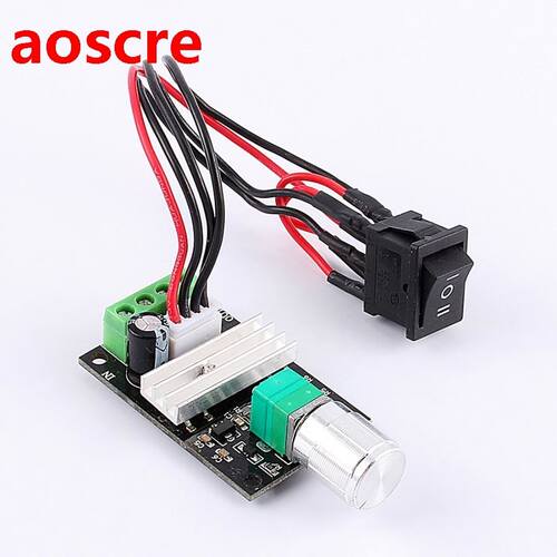 DC 6-28V 3A PWM Motor Speed Controller Reversible Pulse Widt