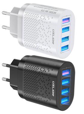 EU/US/UK Plug USB Charger 3A Quik Charge 3.0 Mobile Phone Ch