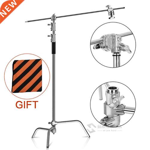 2.6M/8.5FT Stainless Steel Century Foldable Light Stand Trip
