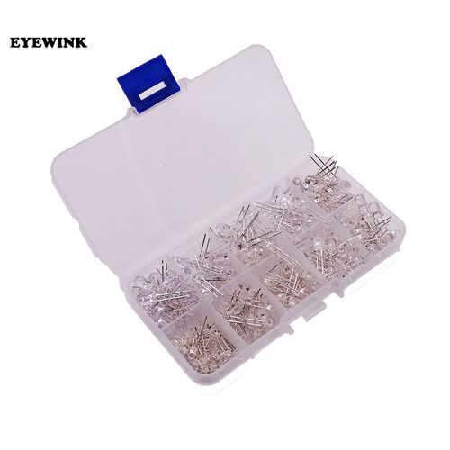 1set 3mm and 5mm Assorted Clear LED Light Emitting Diodes 5