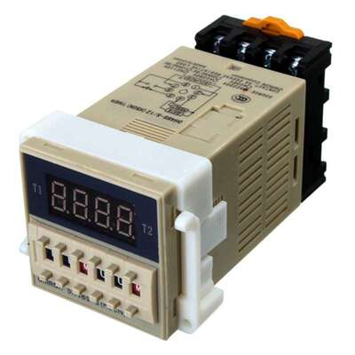 AC 220V 5A Programmable Double Time Timer Delay Relay Device