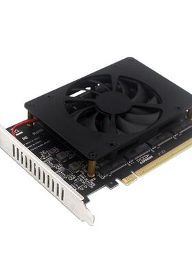 PCIEX16 NVME M.2 MKEY SSD RAID ray Expansion Adapter Cd