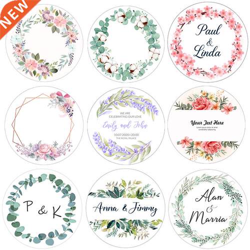 Custom Logo Wedding Birthday Party Sticker Personalized Des