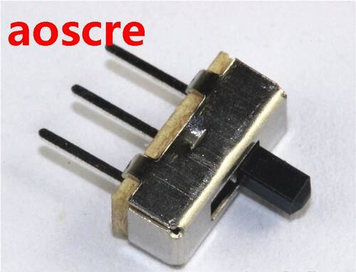 100pcs 1 Way 2 Postion Slide Switch PCB Mount SS12d00G3