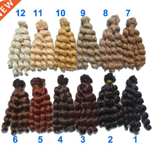 15cm brunette blonde black brown natural color curly high te