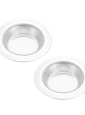 2 Pcs Kitchen Sink Garbage Strainer 3 Inches Stainless Steel